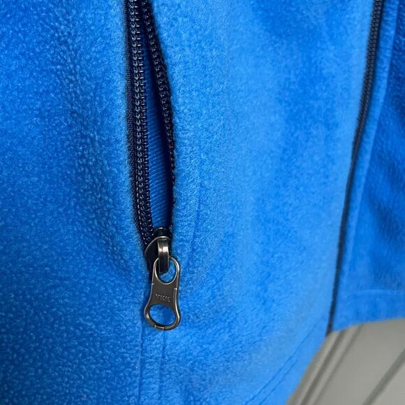 Columbia Fleece Jacket Boys Size Large Full Zip Lightweight Blue 14 16 - Picture 4 of 5